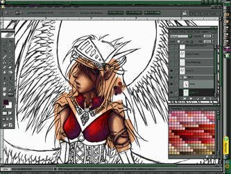 Angel WIP- coloring