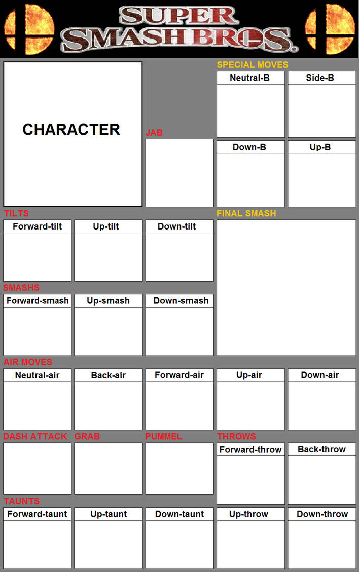 SMASH BROS. moveset ( base ) by KallyxMansion55 on DeviantArt SMASH BROS. moveset ( base ) by KallyxMansion55 on DeviantArt