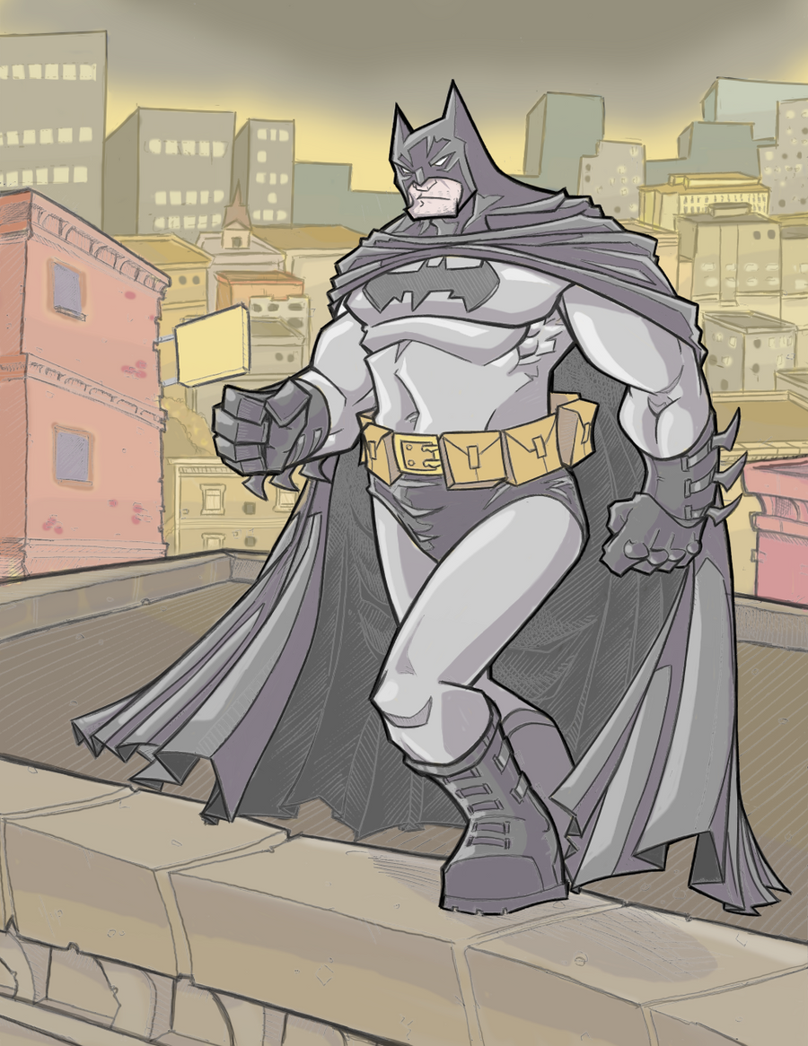 Batman in Full-Color by davidstonecipher on DeviantArt