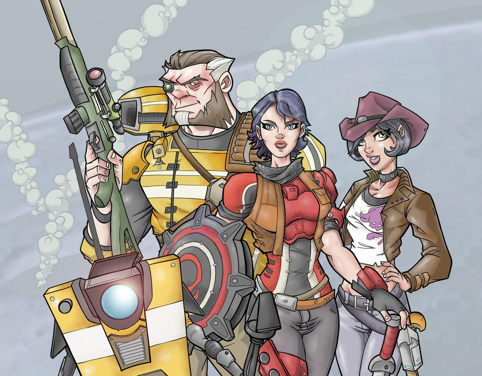 Borderlands: The Pre-Sequel launch artwork