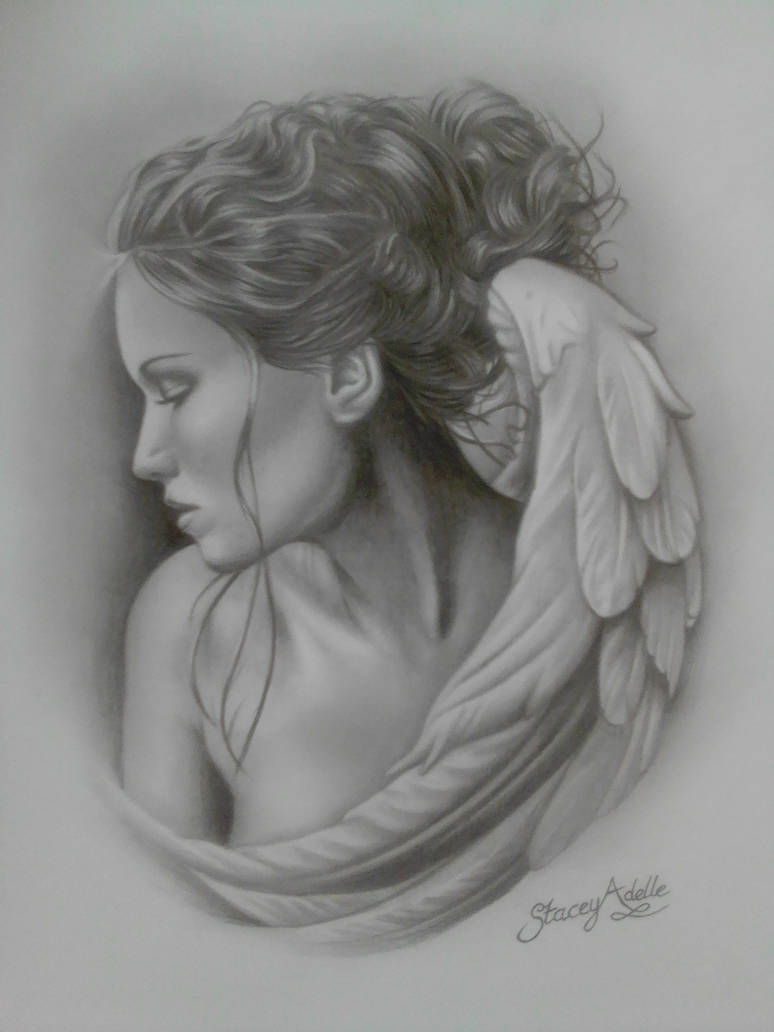 Angel Drawing by Eustacia93 on DeviantArt