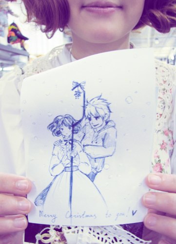 With Jack Frost. So cute art.