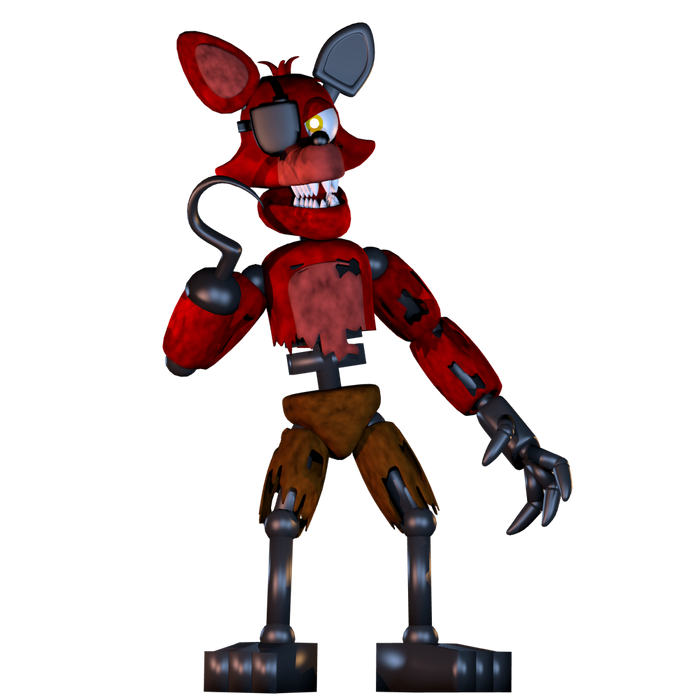 Withered Foxy by FNAF2 by abedinhos on DeviantArt