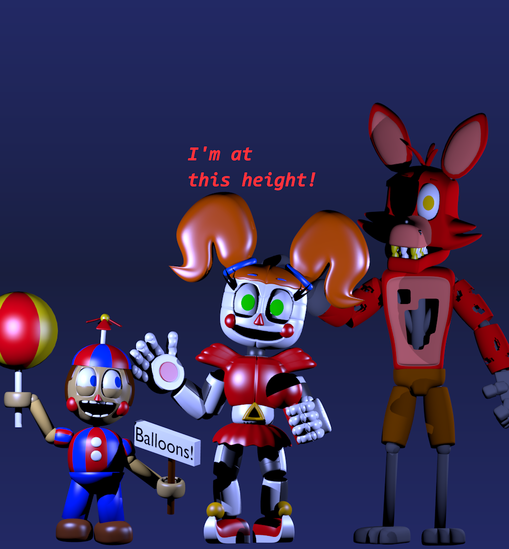 Sister Location Animatronic Heights by Mrcrazy35 on DeviantArt