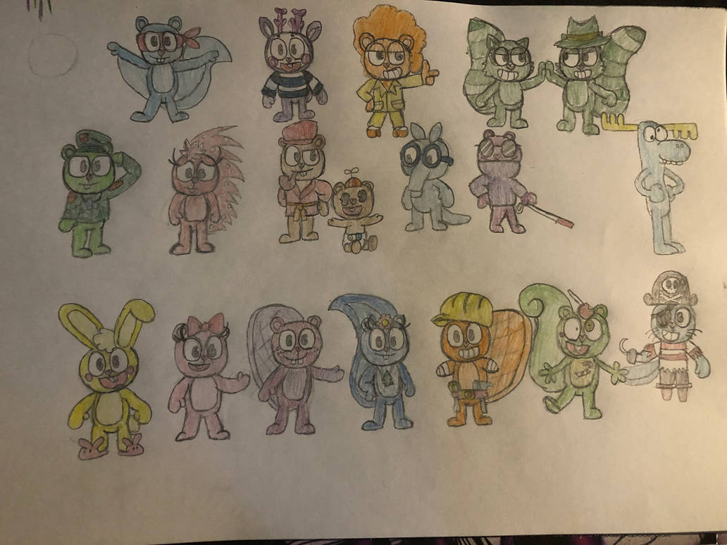 A drawing of the HTF characters by CGraves09 on DeviantArt