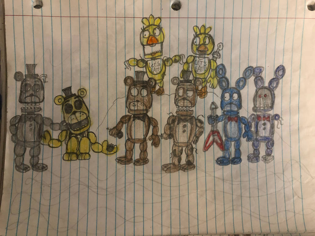 A FNaF World drawing series part 5 (2017) by CGraves09 on DeviantArt