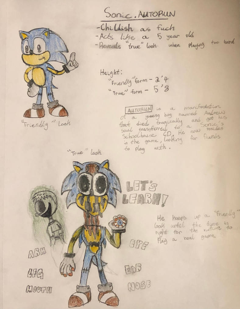 My own Sonic.exe: Sonic.AUTORUN by CGraves09 on DeviantArt