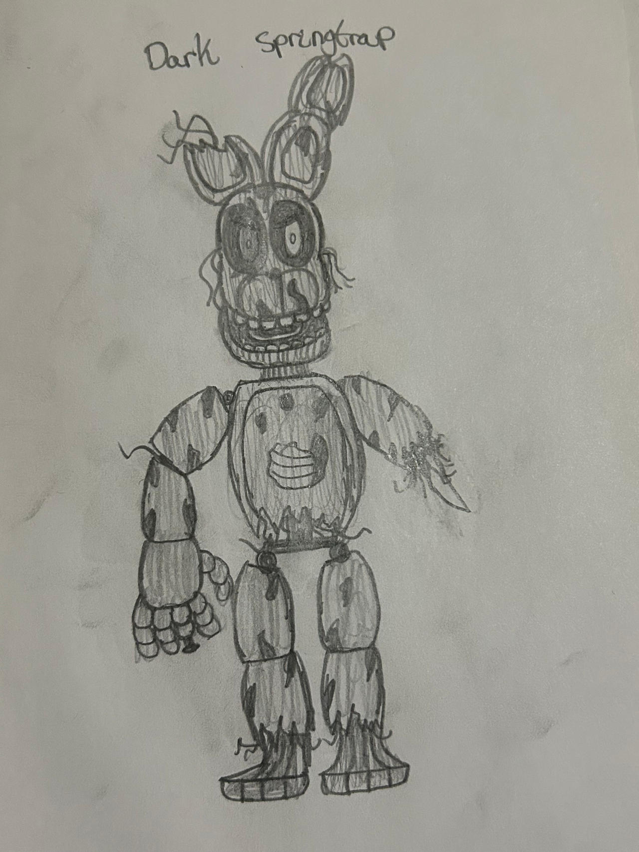 Dark Springtrap drawing (2019) by CGraves09 on DeviantArt