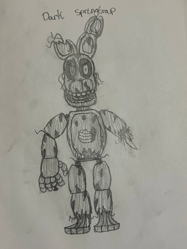 Dark Springtrap drawing (2019) by CGraves09 on DeviantArt