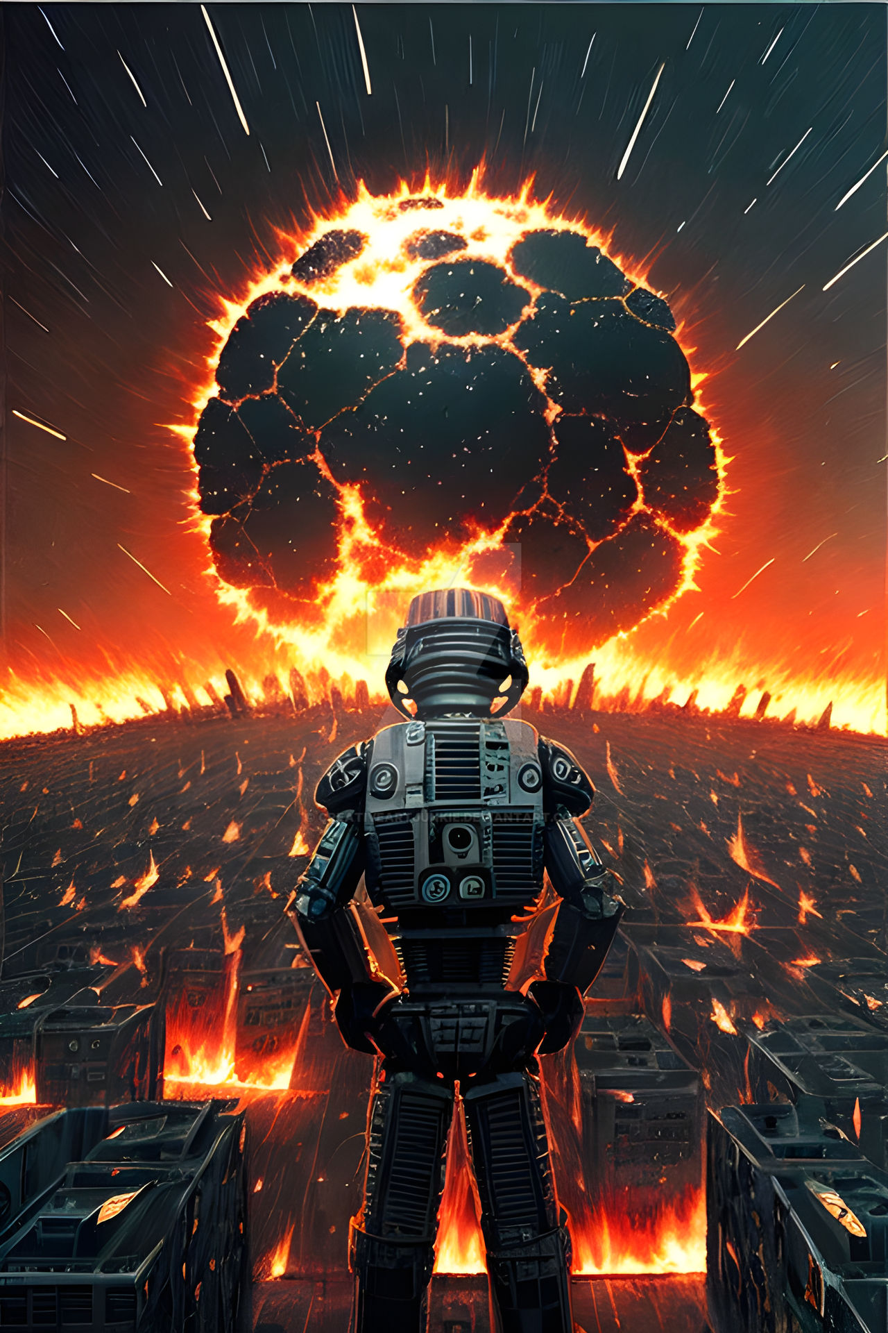 Radiant Defiance Machines Stand Unscathed Amidst N by CreativeArtJunkie ...