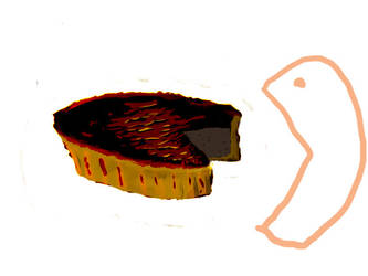 Pac-man eating pie