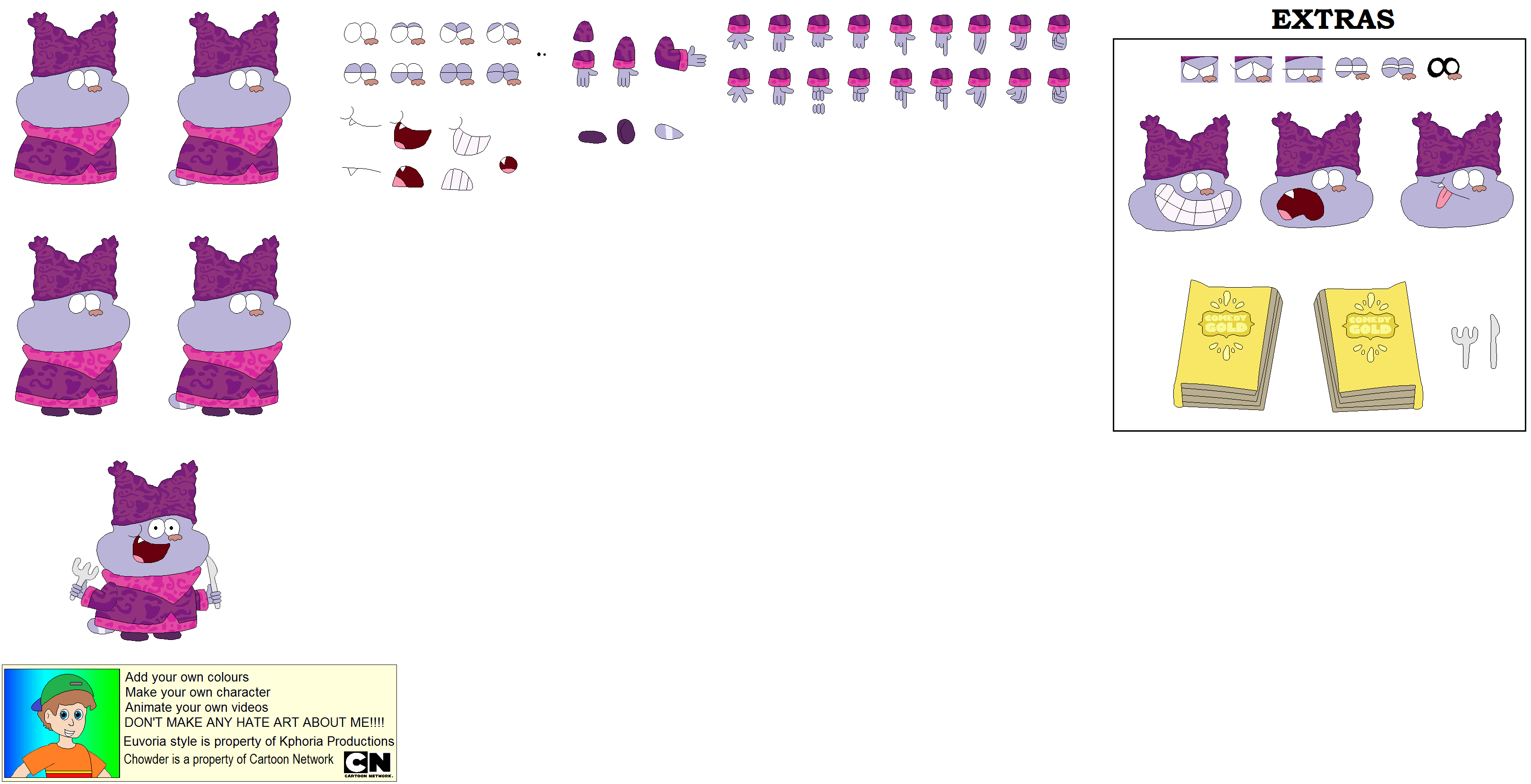 Chowder Humanized Character Builder - Chowder by MichaelZilla64 on DeviantArt