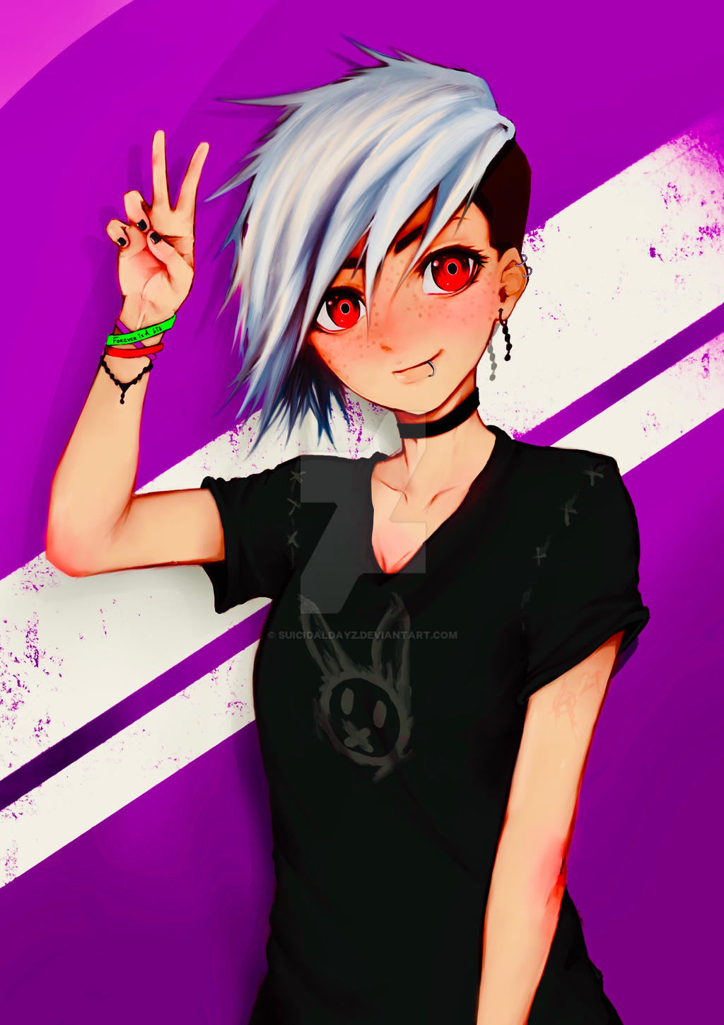 Anime Style punk girl by Suicidaldayz on DeviantArt