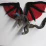 Crochet  Dragon, full wing shot
