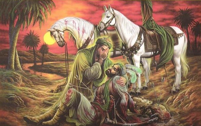 Imam Hussain and Al Abass