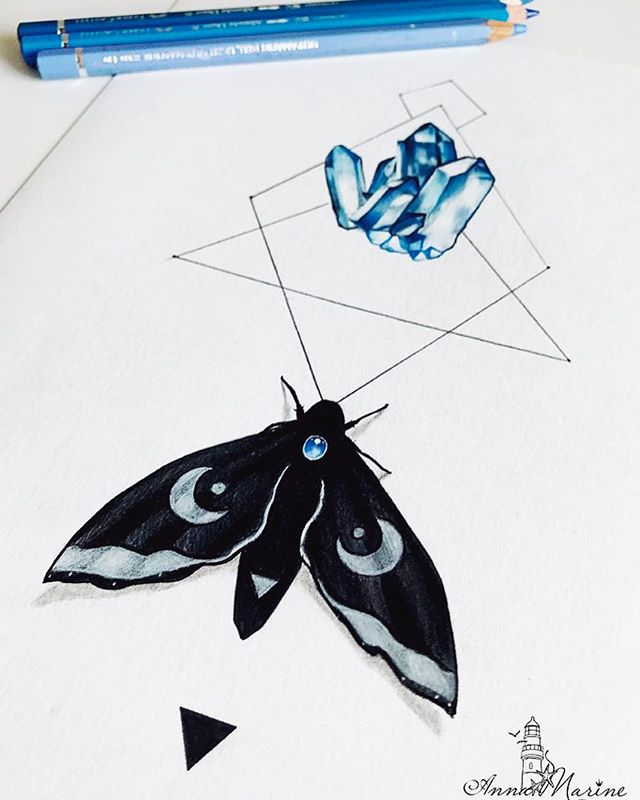 Crystal Moth illustrations for Aeon book