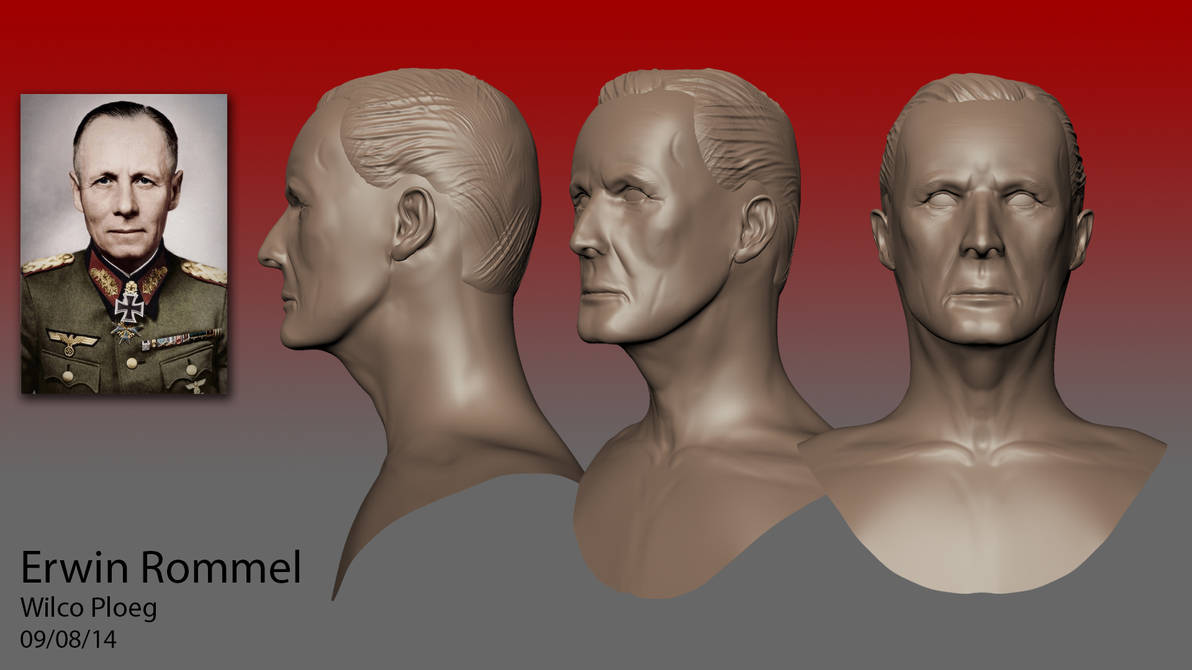 Rommel Sculpt by 1337Iam on DeviantArt