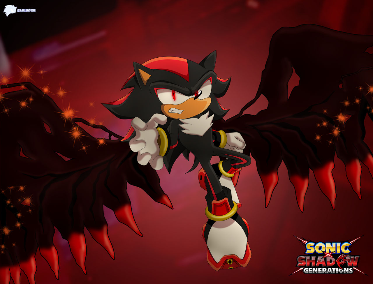 Shadow With Wings Sonic X Shadow Generations By Albinosonic16YT On shadow-with-wings-sonic-x-shadow-generations-by-albinosonic16yt-on