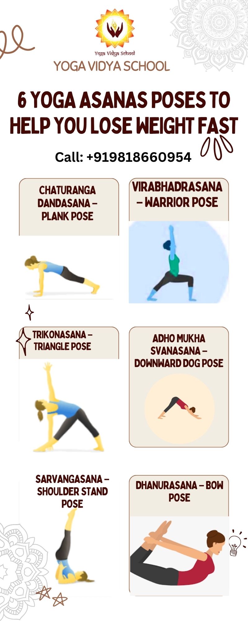 6 Yoga Asanas Poses to Help You Lose Weight Fast by
