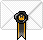 Evelopes icon set - Black ribbon #2