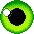 Eyes icon set - Green eye #3