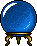 Magic icon set: Blue Crystal Ball