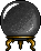 Magic icon set: Grey Crystal Ball