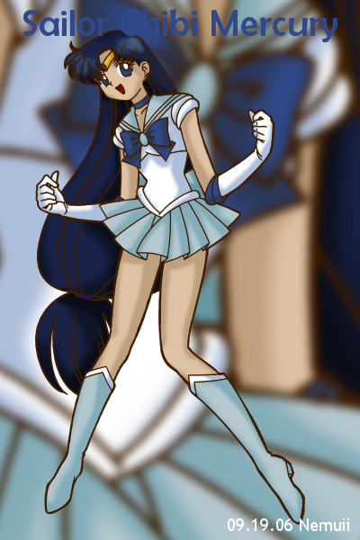 Sailor Chibi Mercury by nemuii
