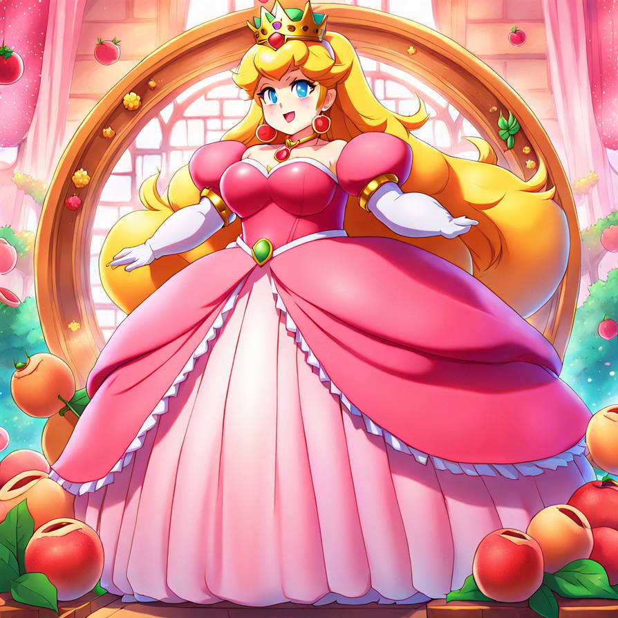 Fanatsy Peach Fat princess peach by kingdab28 on DeviantArt