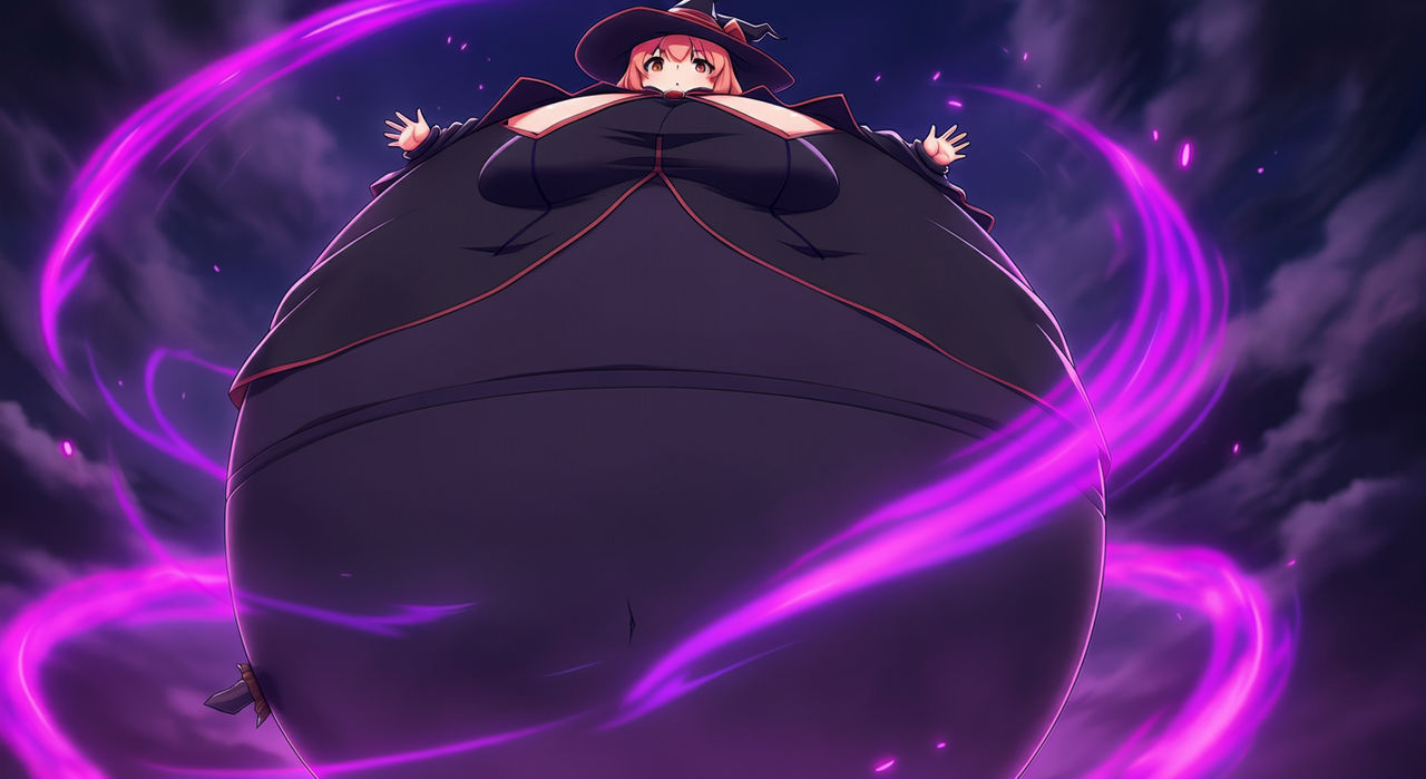 Inflated witch anime girl by kingdab28 on DeviantArt