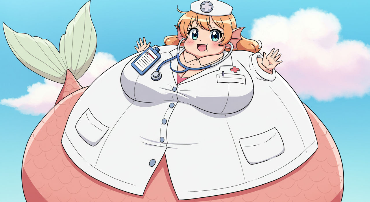 Inflation Doctor Inflated doctor mermaid by kingdab28 on DeviantArt