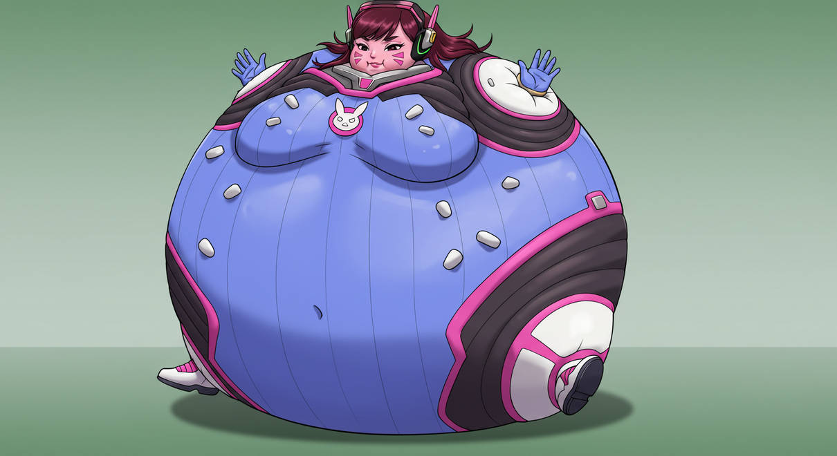 Overwatch Inflatioon Inflated D.va by kingdab28 on DeviantArt