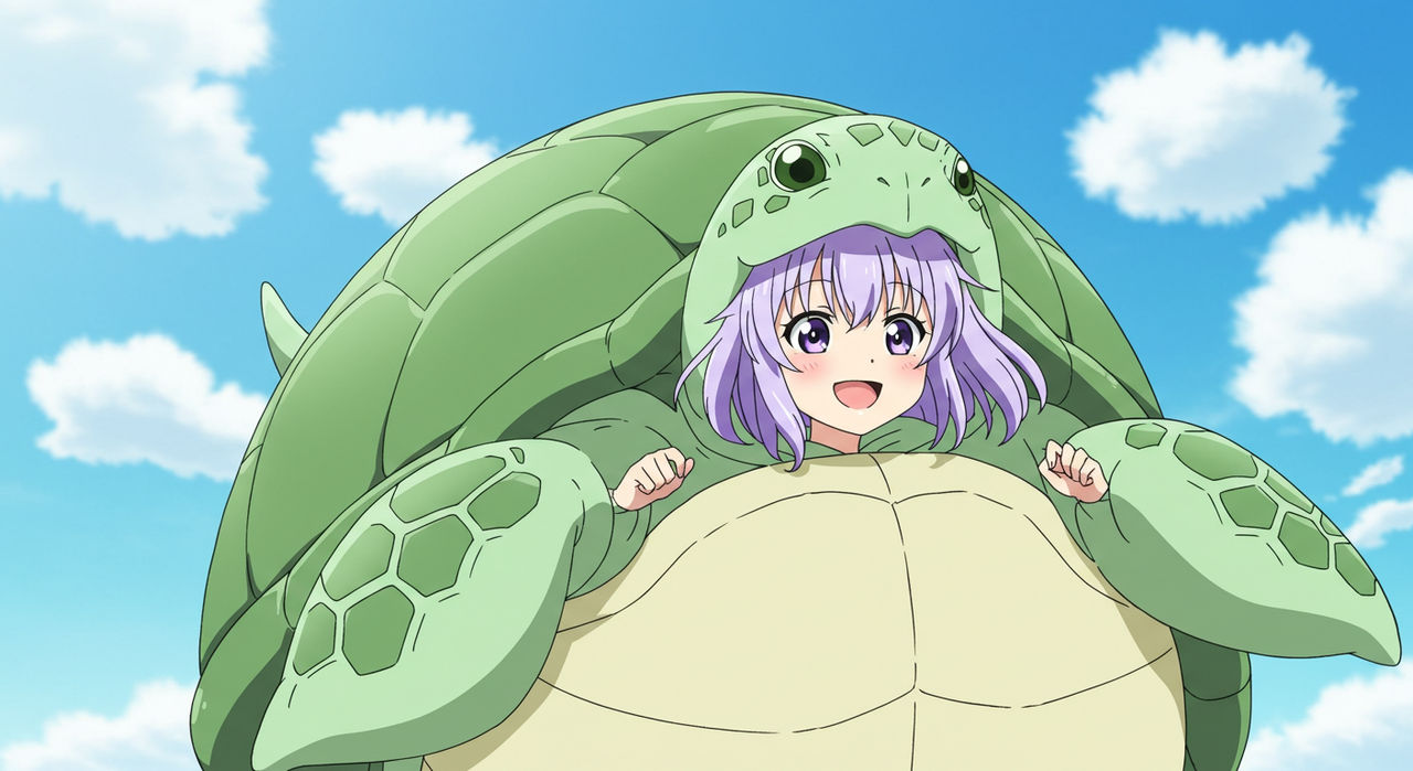 Anime Turtle Riding Anime girl wearing an inflated turtle costume by kingdab28 on DeviantArt