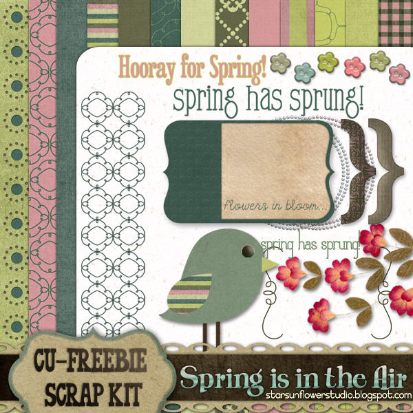 Spring Scrap Book Spring Scrapbook Kit by starsunflowerstudio on DeviantArt