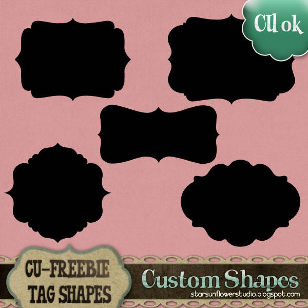 Pretty Tag Shape Custom Shapes Tags 2 by starsunflowerstudio on DeviantArt