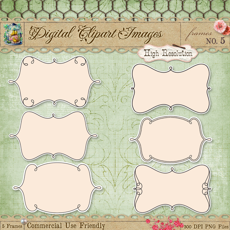 Journal Tags - Label Frames 5 by starsunflowerstudio