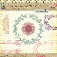 Vintage Digital Stamps No 11