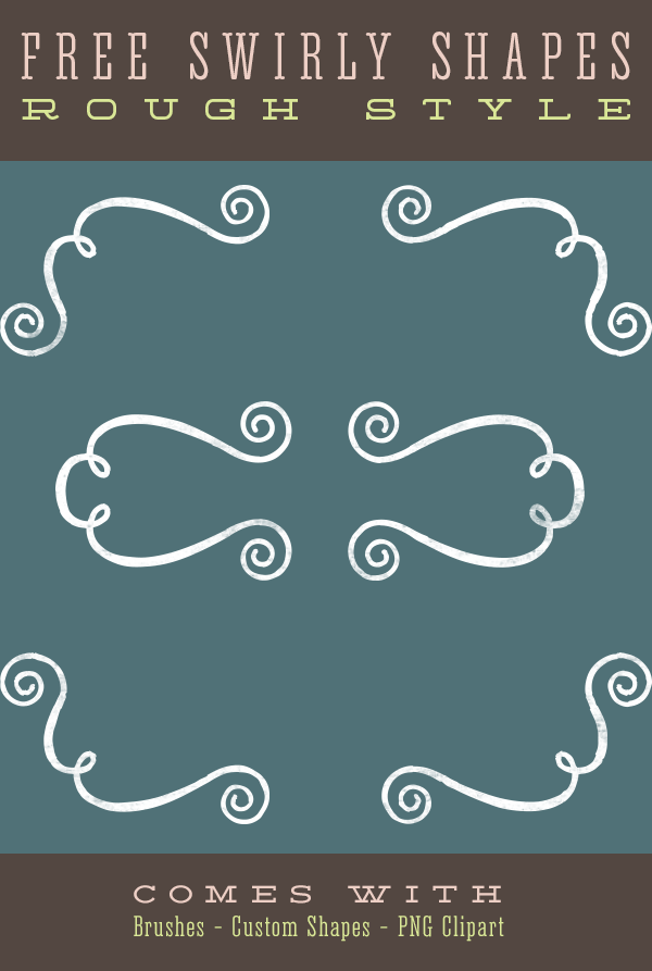 Swirly Frame Border Shapes and Brushes