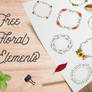Free Floral Wreaths and Laurels for Graphic Design