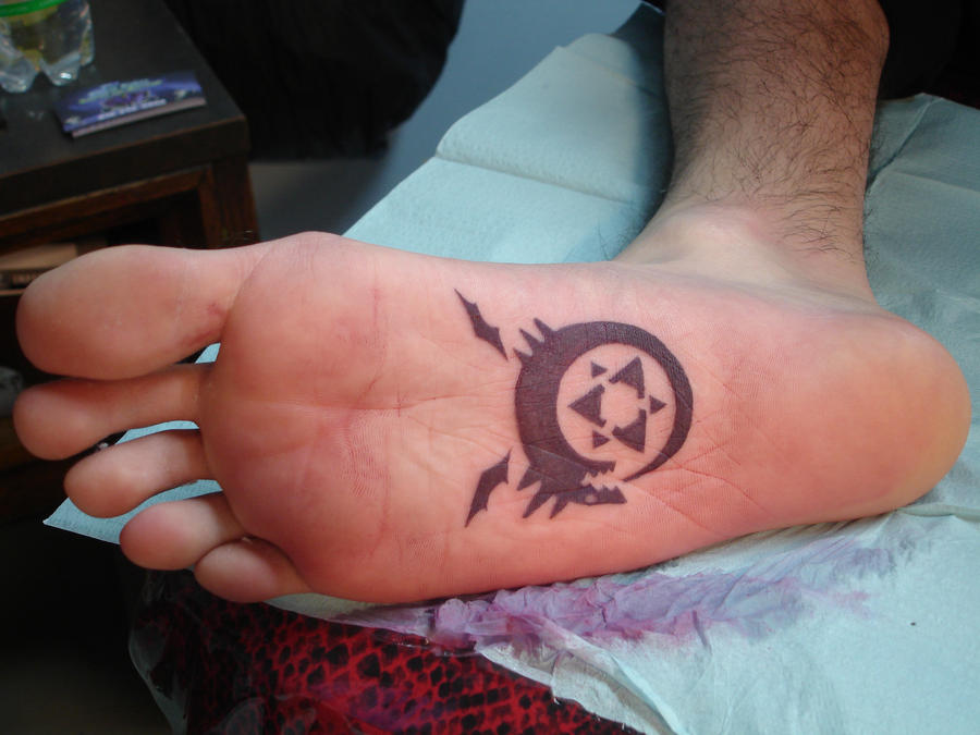 BOTTOM OF FOOT TATTOO by inkaholick on DeviantArt