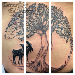 moose tree tattoo