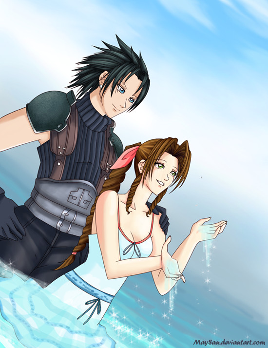 Zack+Aerith - by MaySan