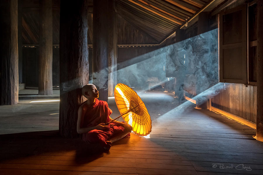 .:Young Monk in Bagan I:.
