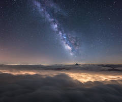 Milky Way Above a Sea of Clouds