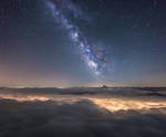 Milky Way Above a Sea of Clouds