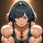 Muscle Destroyer Muscle girl closeup by MajesticDestroyerArt on DeviantArt