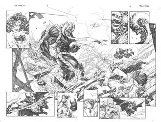 JLA  and  SHIELD  page 2 and 3