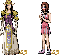 PrincessZelda and Kairi Sprite