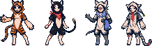 Masked Catz Sprites