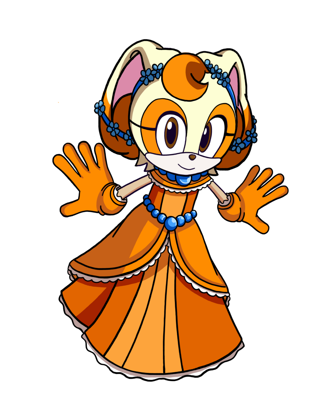 cream the rabbit dress Cream The Rabbit Sonic Forces Character Dress PNG